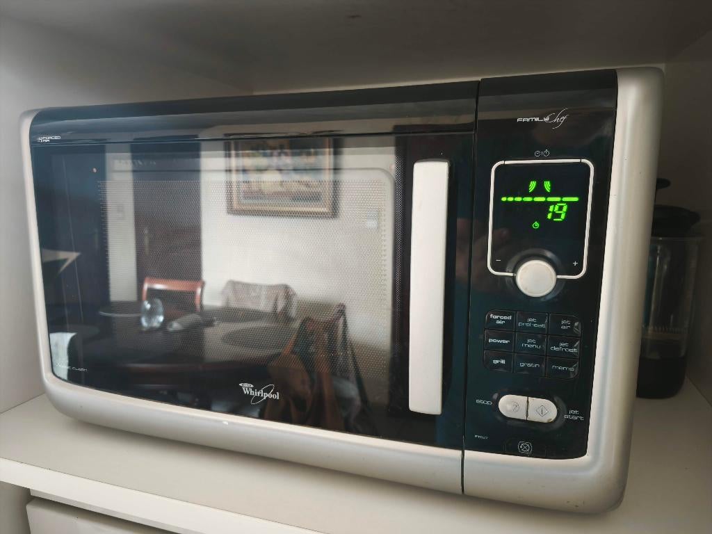 Whirlpool combi oven microgolf grill, Ophalen, Gebruikt, Hete lucht, Draaiplateau