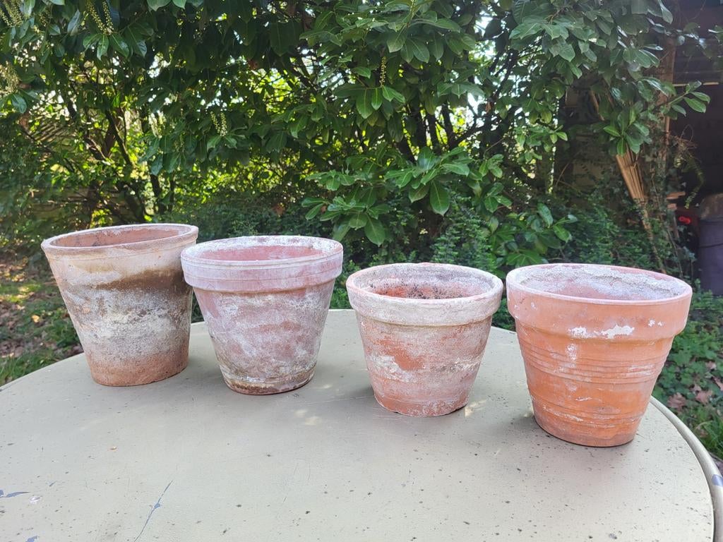 Set terracotta oude bloempotten, Ophalen, Terracotta