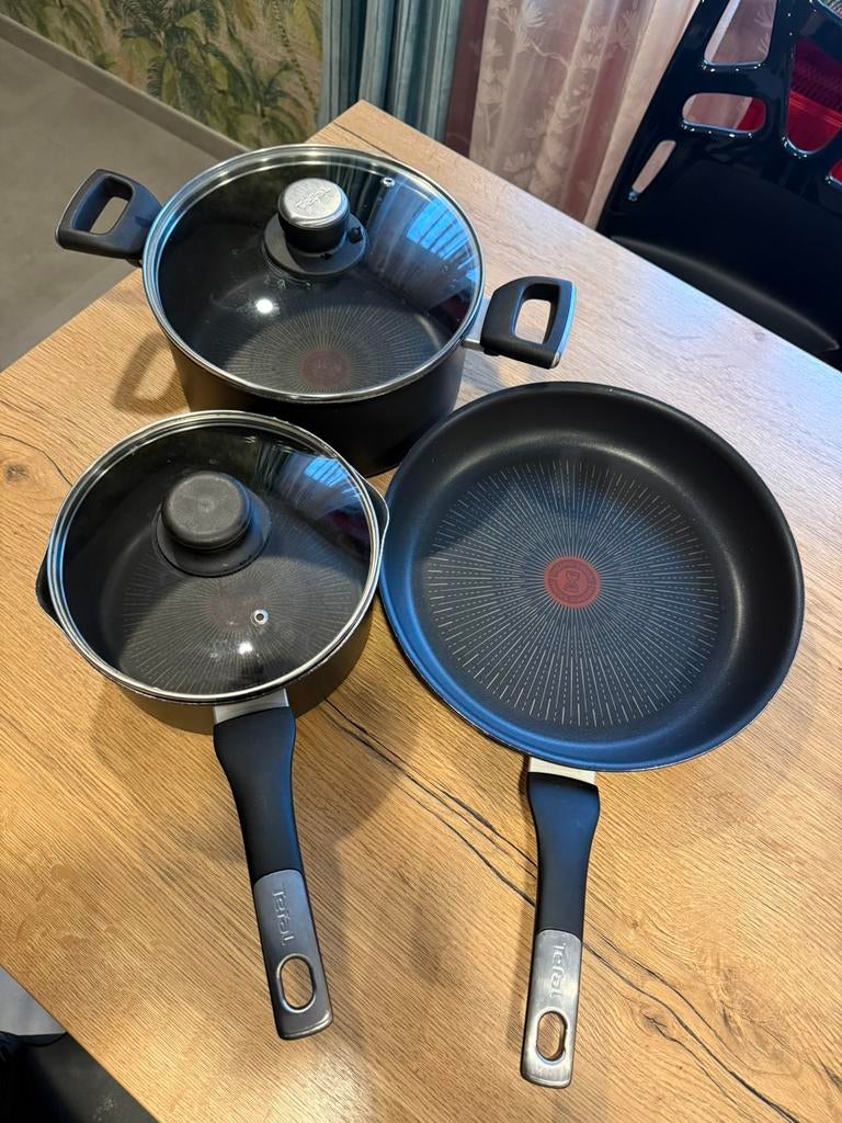 Lot Tefal induction Thermo-Signal, Enlèvement ou Envoi, Aluminium, Comme neuf, Plaques à induction