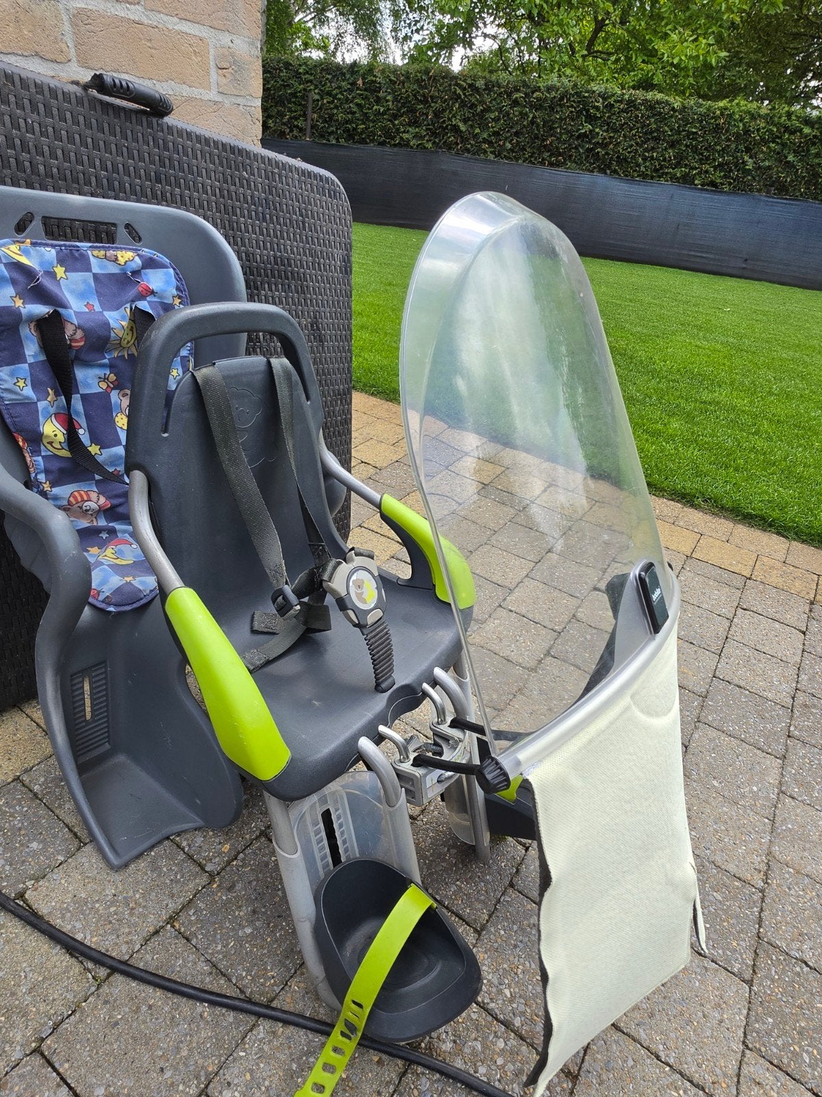 Fietsstoel met windscherm, Fietsen en Brommers, Fietsaccessoires | Fietsstoeltjes, Ophalen