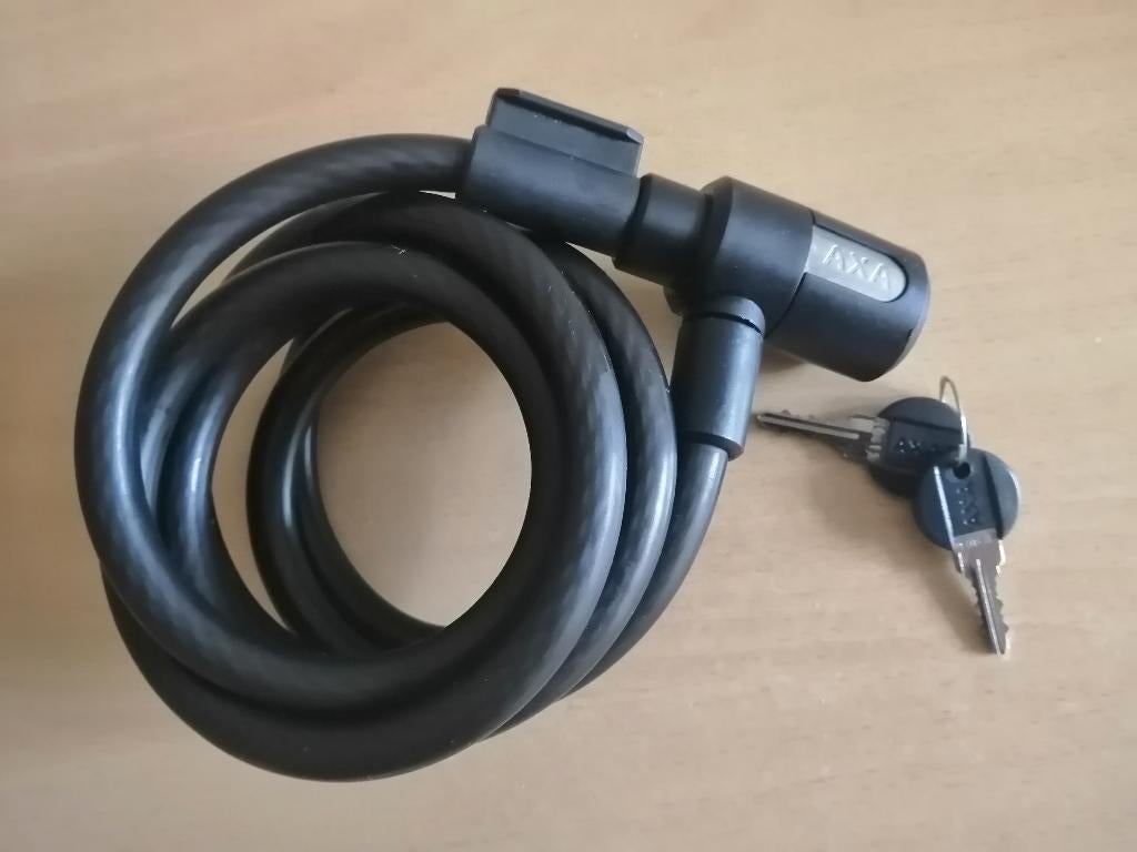 Câble antivol vélo Axa Newton + 2 clés, Fietsen en Brommers, Fietsaccessoires | Fietssloten, Ophalen of Verzenden, Zo goed als nieuw