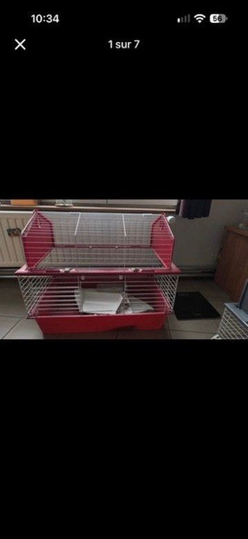 Cage à lapin 2 étages, Animaux & Accessoires, 75 à 110 cm, Cage, Cobaye, Enlèvement