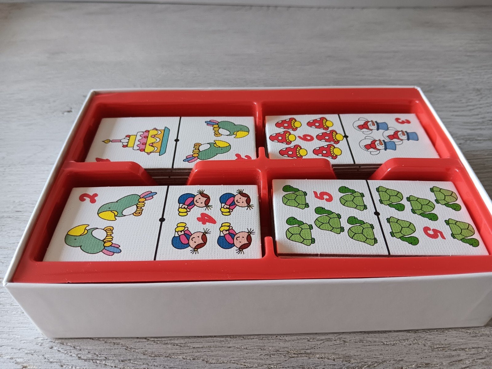 Domino tellen, Ophalen