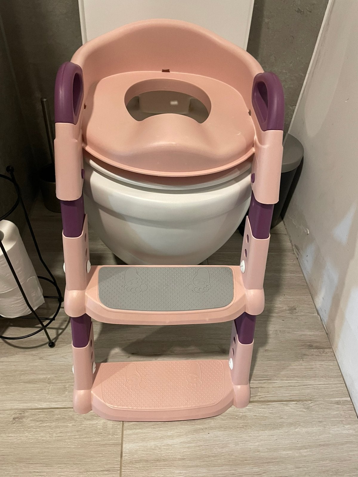 Roze wc-verkleiner met ladder, Ophalen, Zo goed als nieuw, Overige typen, Overige merken