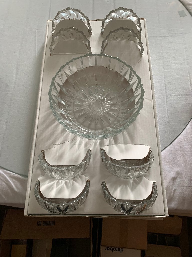 Kommenset Luminarc, Huis en Inrichting, Ophalen, Glas of Glazen, Vintage, Nieuw