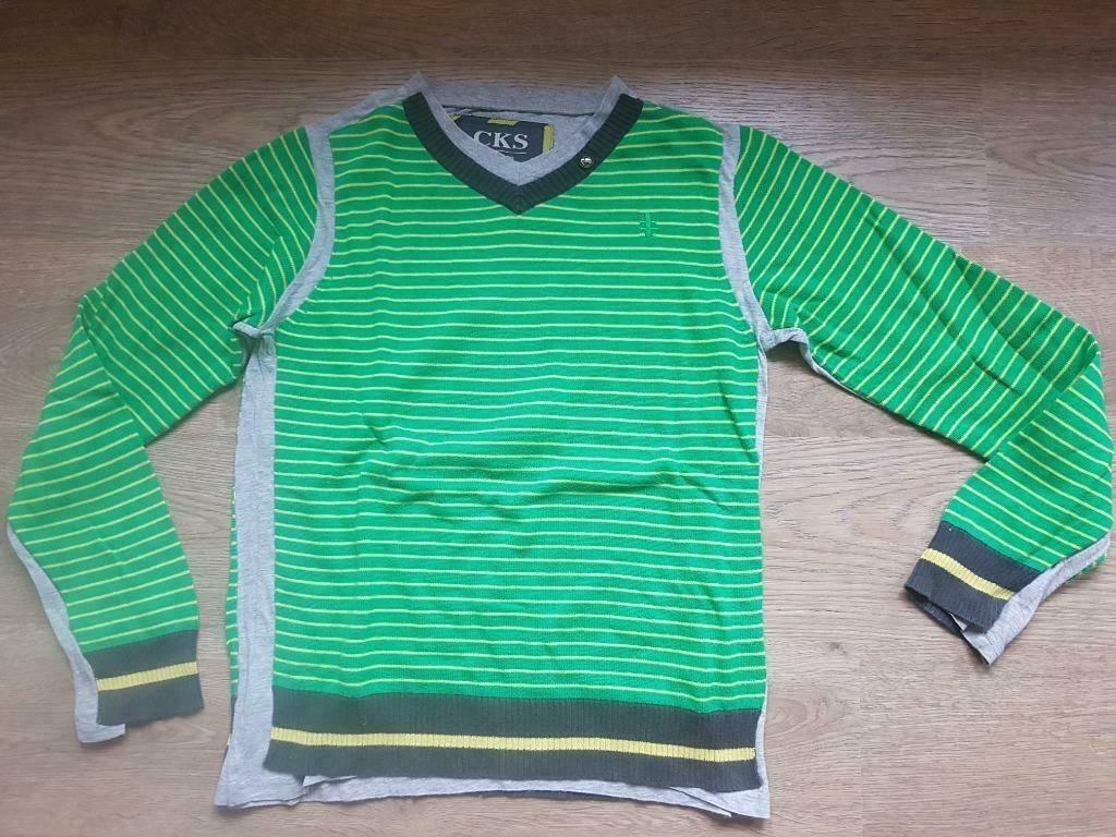 groene trui CKS maat 152 - 158, Garçon, Enlèvement ou Envoi, Pull ou Veste, Cks