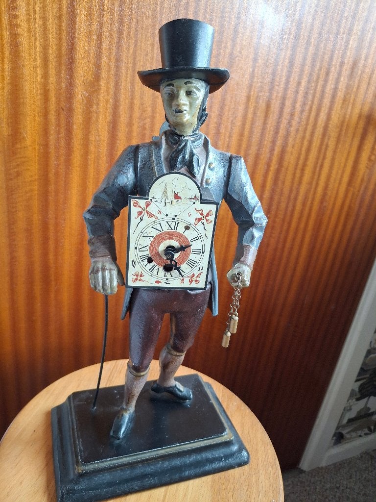 Gietijzeren klokkenmannetje, Antiek en Kunst, Ophalen