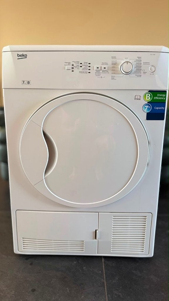 Séchoir Beko 7 kg — Sécheur à condensation, Electroménager, 6 à 8 kg, Phase anti-froissage, Chargeur frontal, Enlèvement