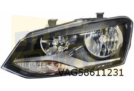 Volkswagen Polo VII koplamp Links (halogeen H7 / H7) OES! 6R, -, -, Nieuw, -