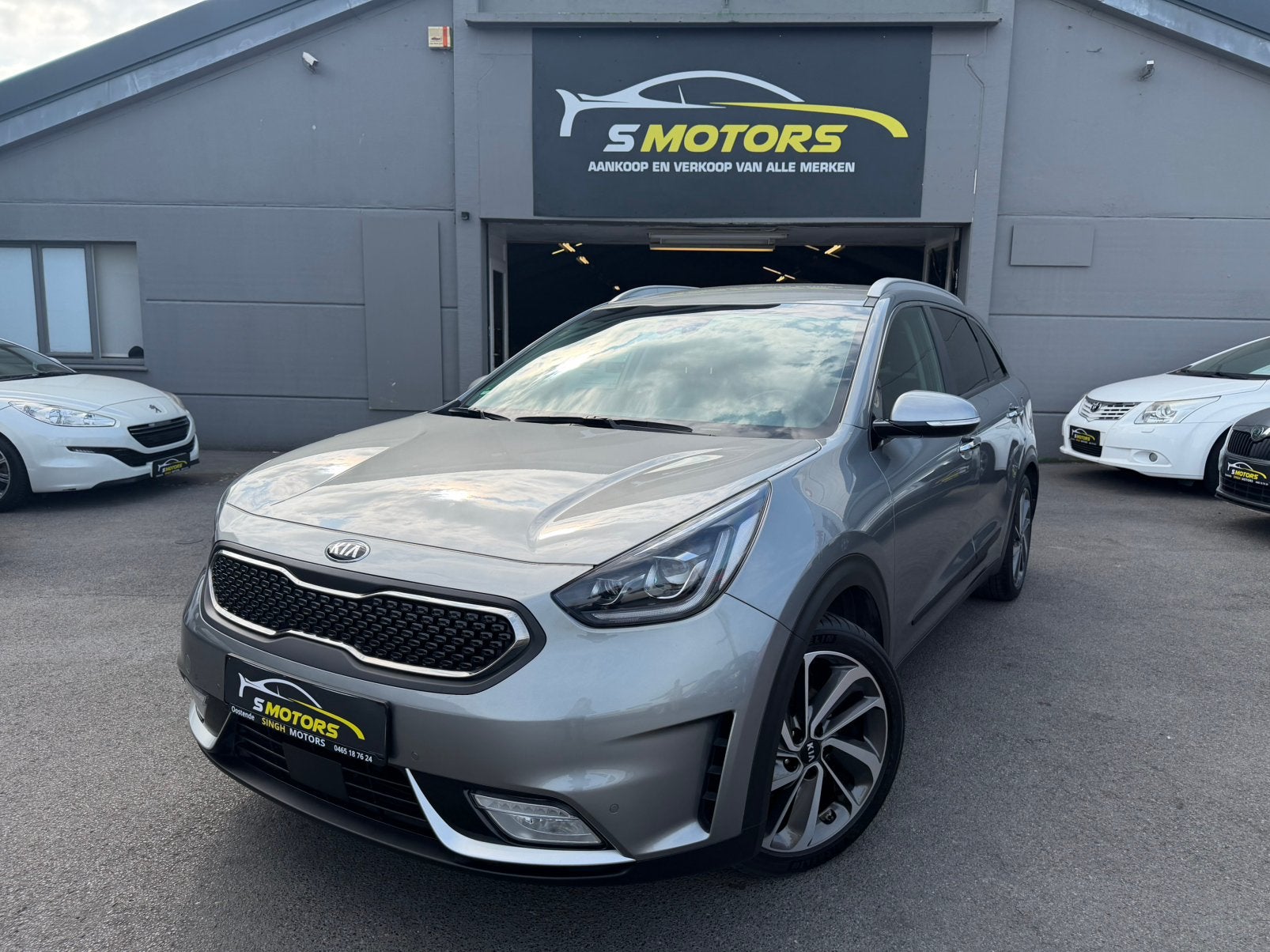 Kia Niro 1.6 hybrid •AUTOMAAT• Carplay •Camera •VEEL OPTIES•, Autos, Cuir, Argent ou Gris, Achat, Entreprise