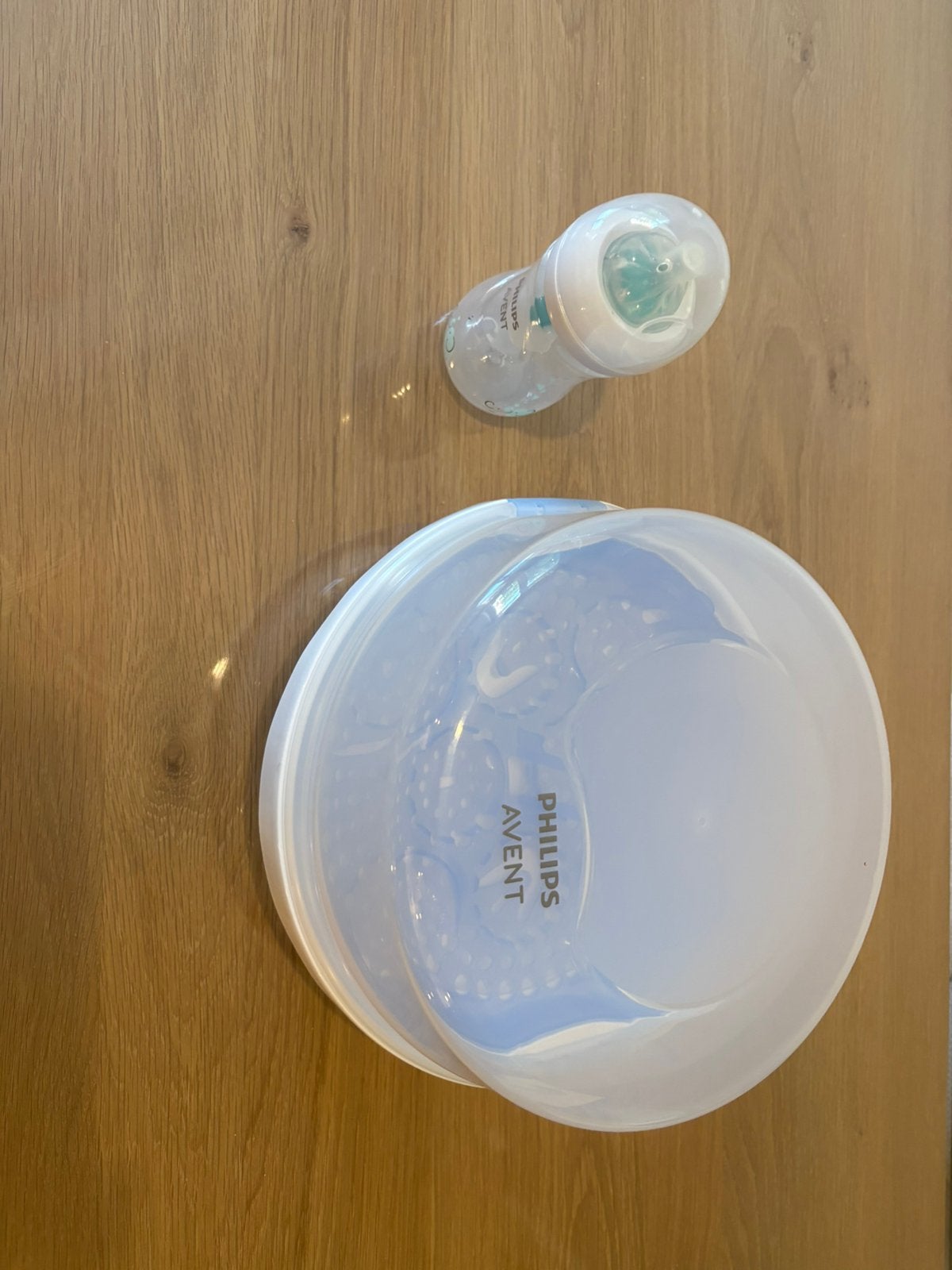Philips avent sterilisator + flesje avent nieuw, Ophalen of Verzenden, Zo goed als nieuw, Sterilisator, Philips Avent