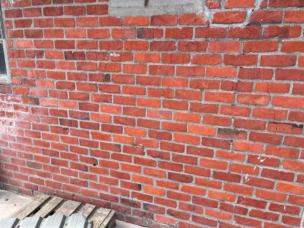 Rode rustieke gevelstenen - Recup Façadesteen, Ophalen, Gebruikt, Bakstenen