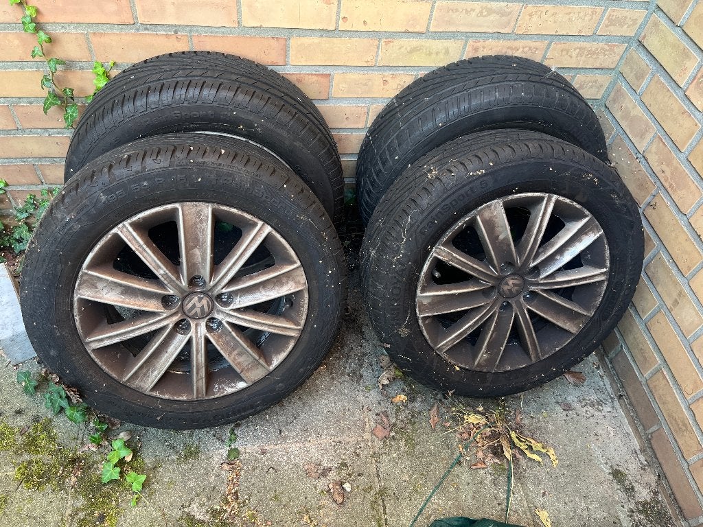 4 originele VW Polo 6R 15'' velgen met zomerbanden, Auto-onderdelen, Banden en Velgen, Ophalen, Gebruikt, 15 inch, Banden en Velgen