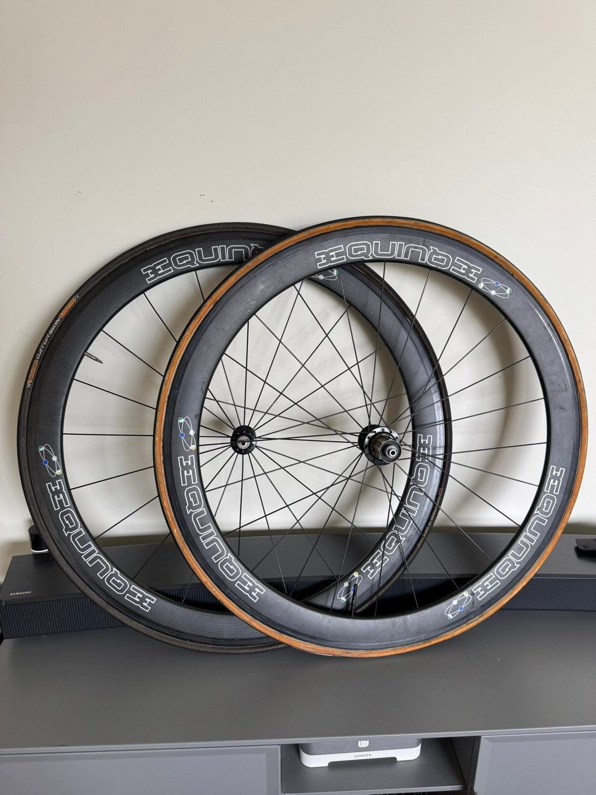 Carbon tube wielset - koersfiets 700c, Gebruikt, Racefiets, Carbon, Ophalen