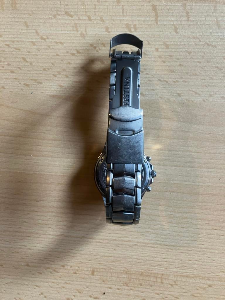Festina horloge, Ophalen, Gebruikt, Staal, Grijs