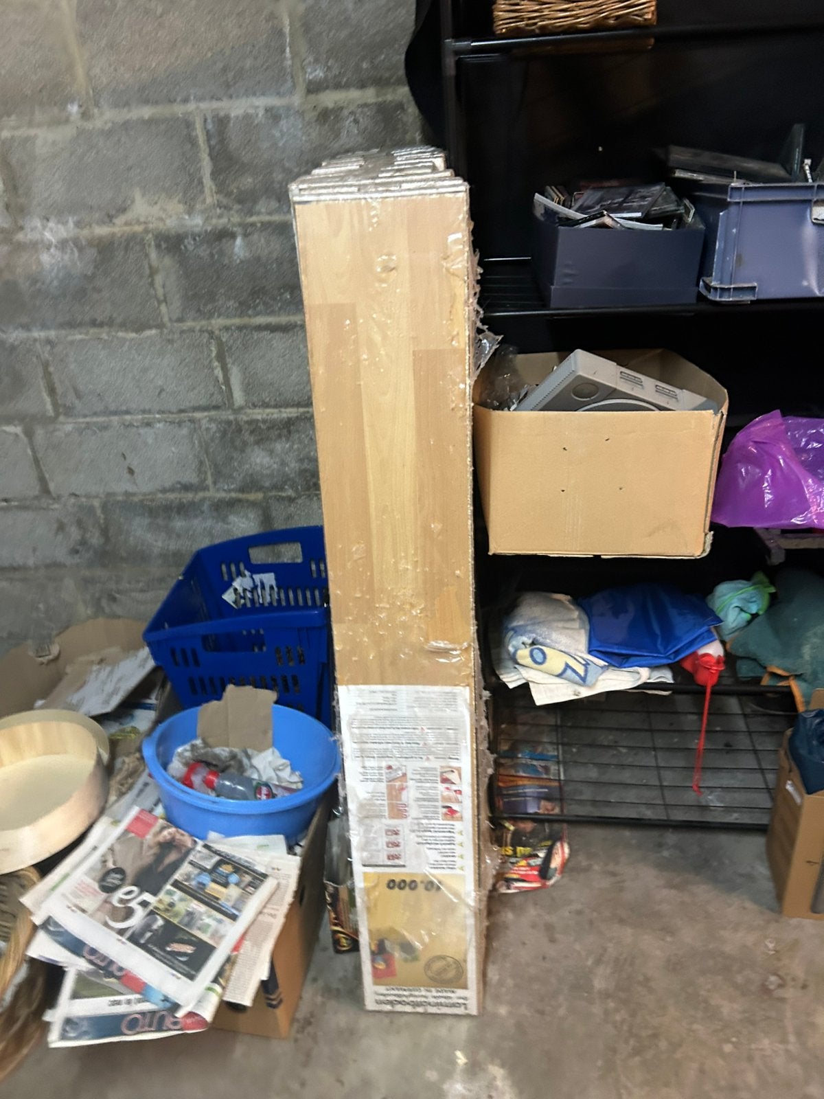 Lot plancher stratifié, Kunststof, 50 tot 150 cm, Zo goed als nieuw, 10 m² of meer