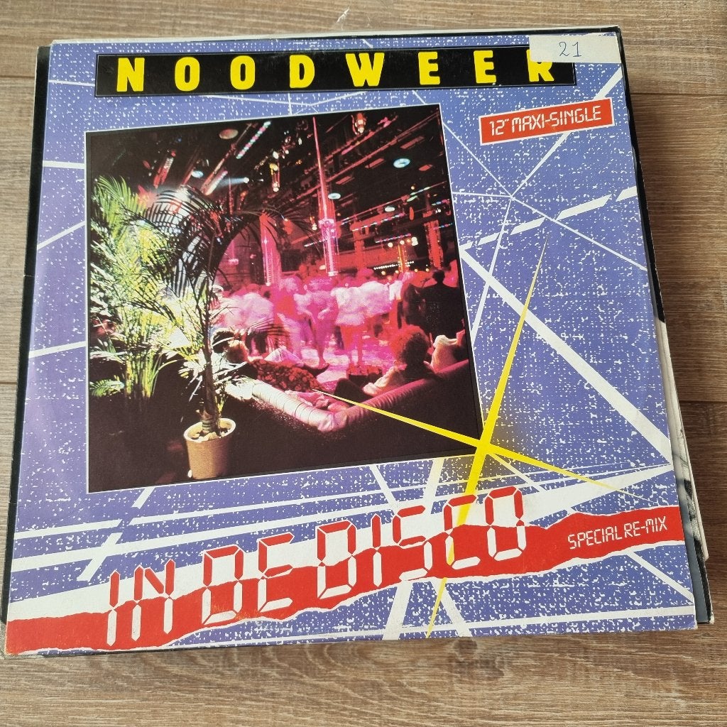 12" Noodweer – In De Disco (Special Re-mix), CD & DVD, Vinyles Singles, Enlèvement ou Envoi, Utilisé, 12 pouces, En néerlandais