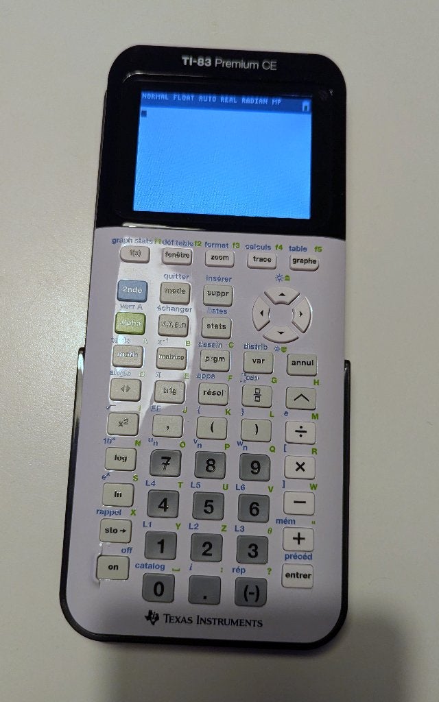 Texas Instruments Ti-83 Premium CE (ook wel Ti-84 Plus CE), Ophalen of Verzenden, Zo goed als nieuw