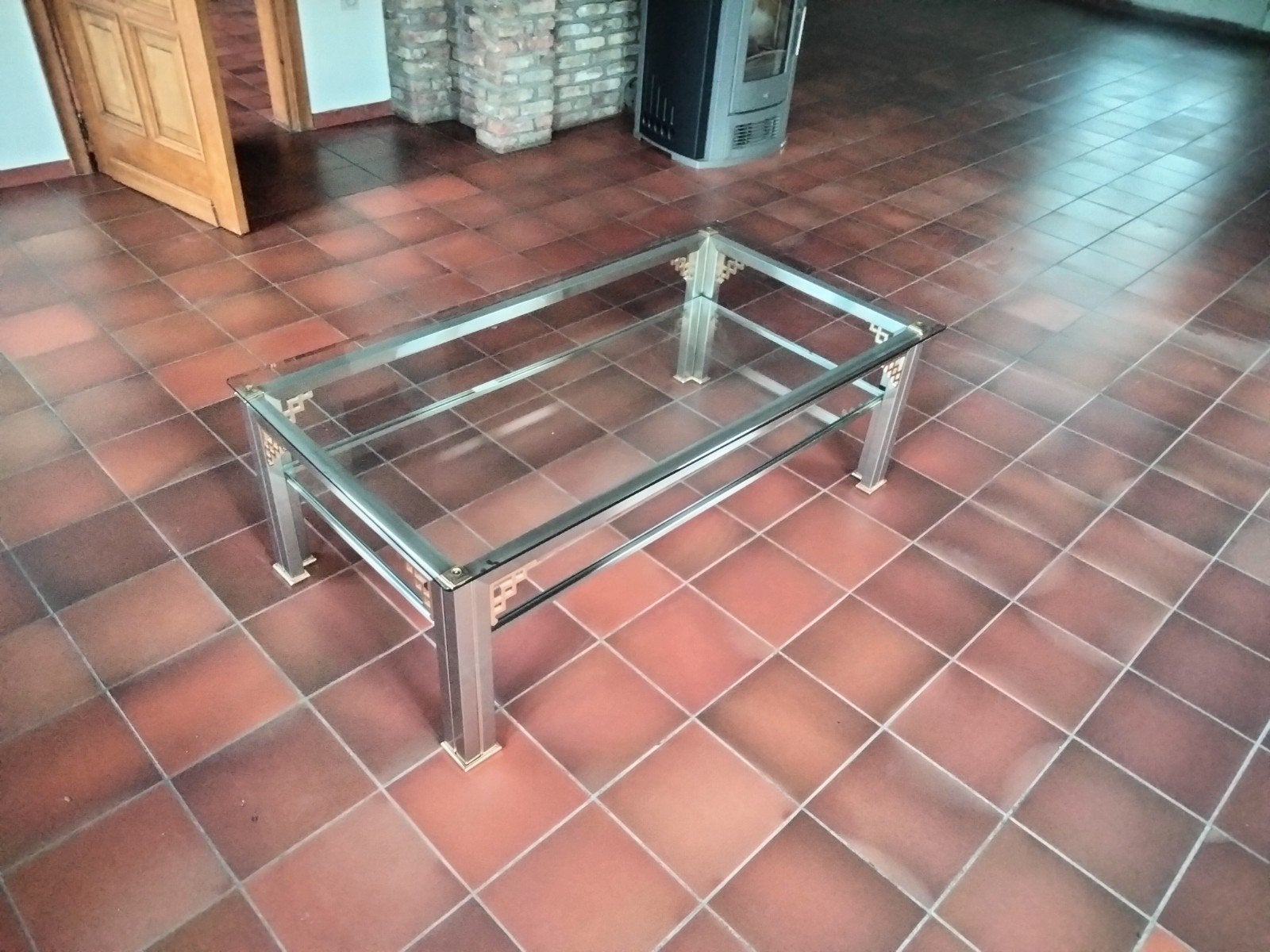 salontafel, Ophalen, Glas