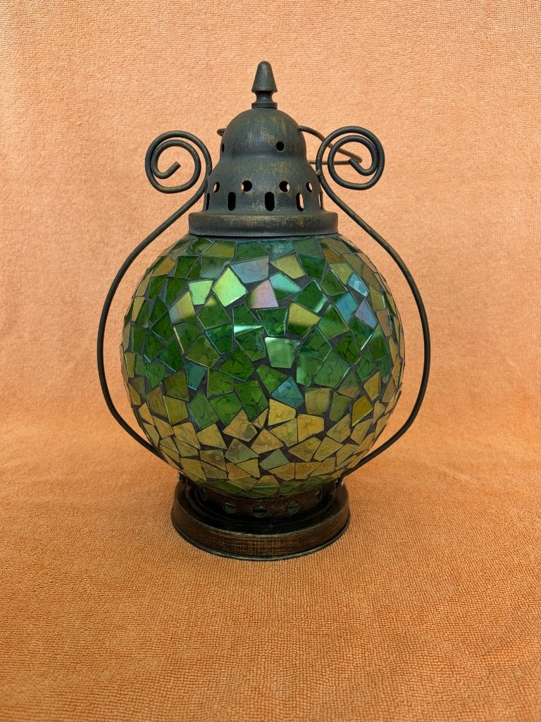Marokkaanse sfeerlamp, Ophalen of Verzenden, Zo goed als nieuw, Glas, Sfeerlamp