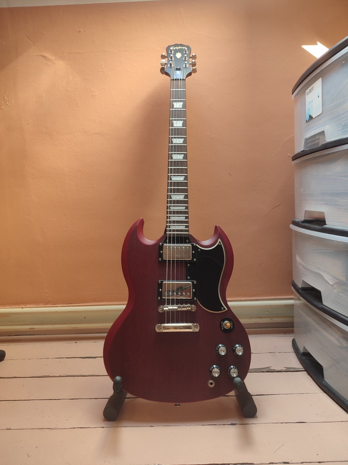 Epiphone SG-400 worn cherry faded, Muziek en Instrumenten, Ophalen, Epiphone
