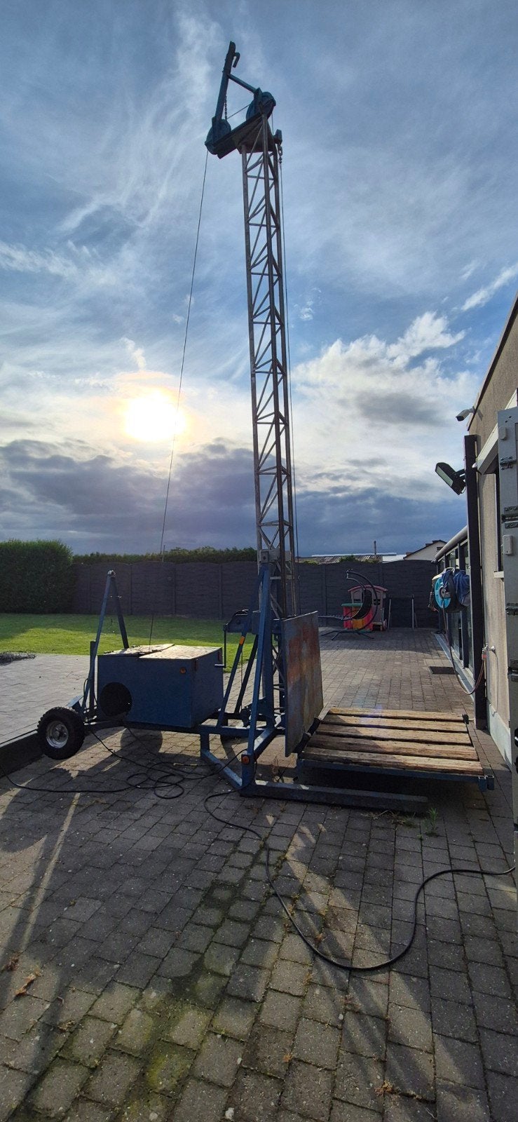 Bouwlift 400kg 6m 230v, Bricolage & Construction, Monte-charges, Enlèvement, Ascenseur de chantier