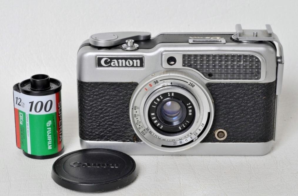 Canon Demi : Format 18 x 24 mm sur film 35 mm ., Enlèvement ou Envoi, Utilisé, Compact, Canon