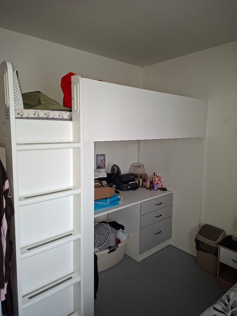 Stapelbed, Huis en Inrichting, Ophalen, 90 cm, Eenpersoons, Zo goed als nieuw