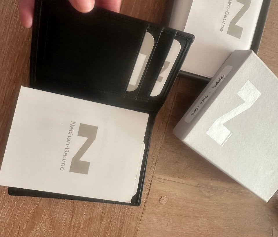 Nathan, Handtassen en Accessoires, Portemonnees, Ophalen of Verzenden, Nieuw, Zwart