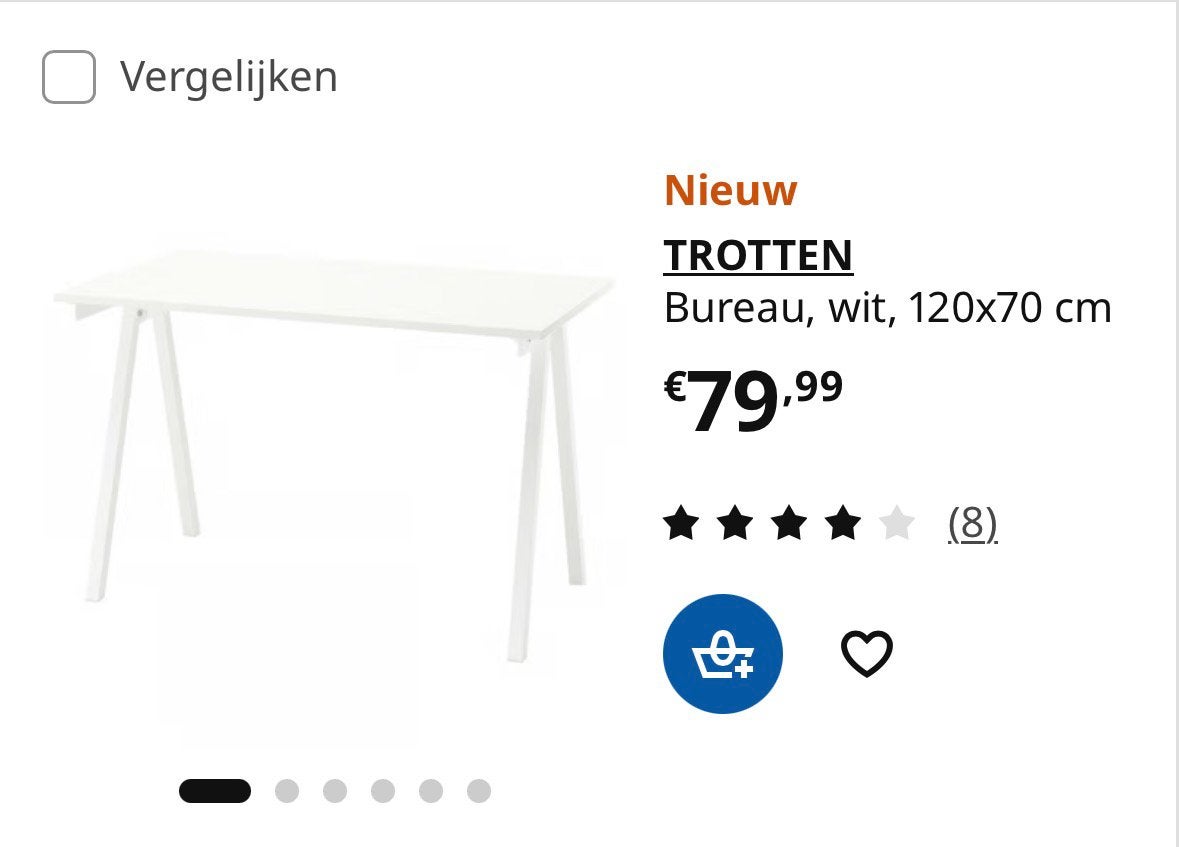 Ikea trotten 120x70 2 stuks, Huis en Inrichting, Ophalen, Zo goed als nieuw, IKEA
