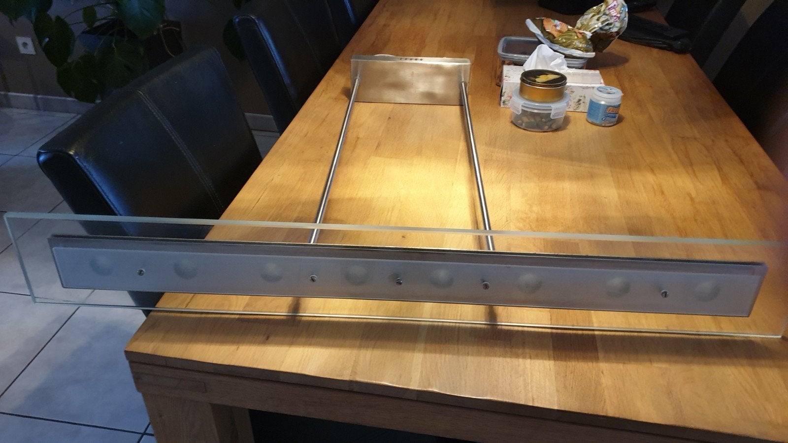 hanglamp voor de eetkamer, Ophalen