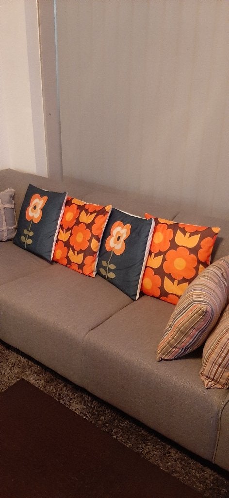 4 houses de coussins style vintage 45cm/45cm, Enlèvement ou Envoi, Neuf, Carré, Housse de coussin