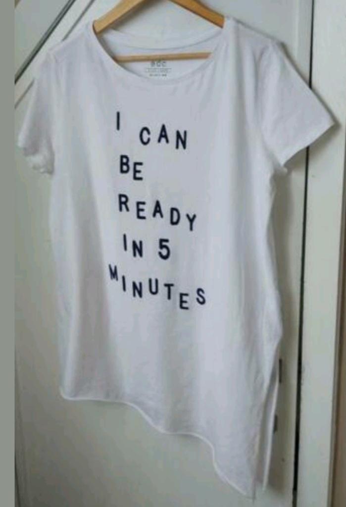 Prachtig stretch T-shirt large EDC, Kleding | Dames, T-shirts, Wit, Maat 42/44 (L), Ophalen of Verzenden, Zo goed als nieuw