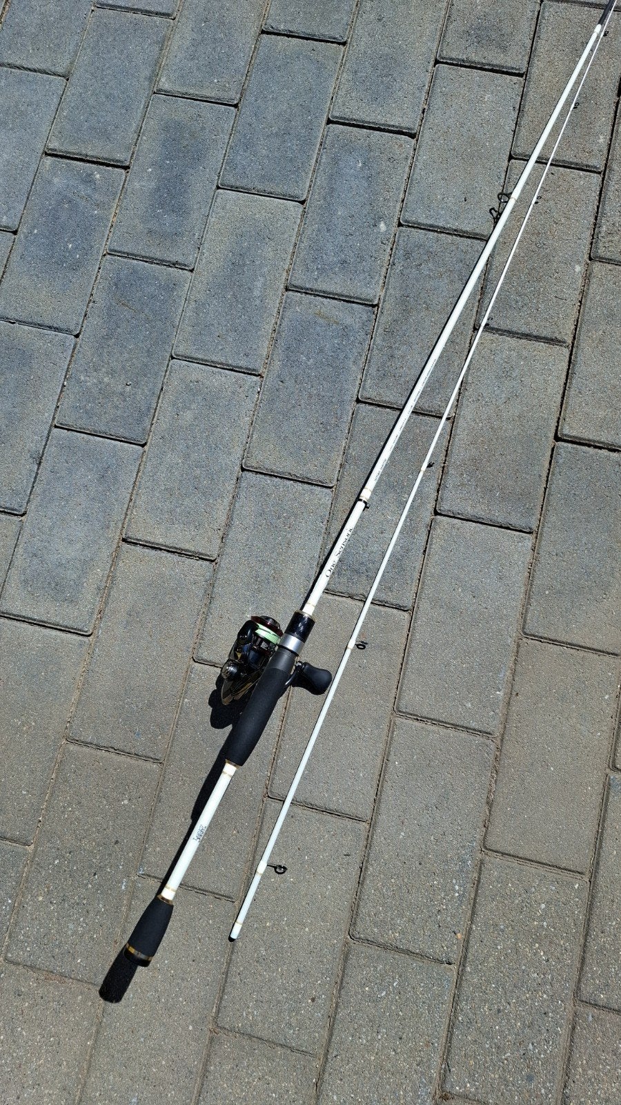 Spinhengel, Enlèvement, Canne à lancer