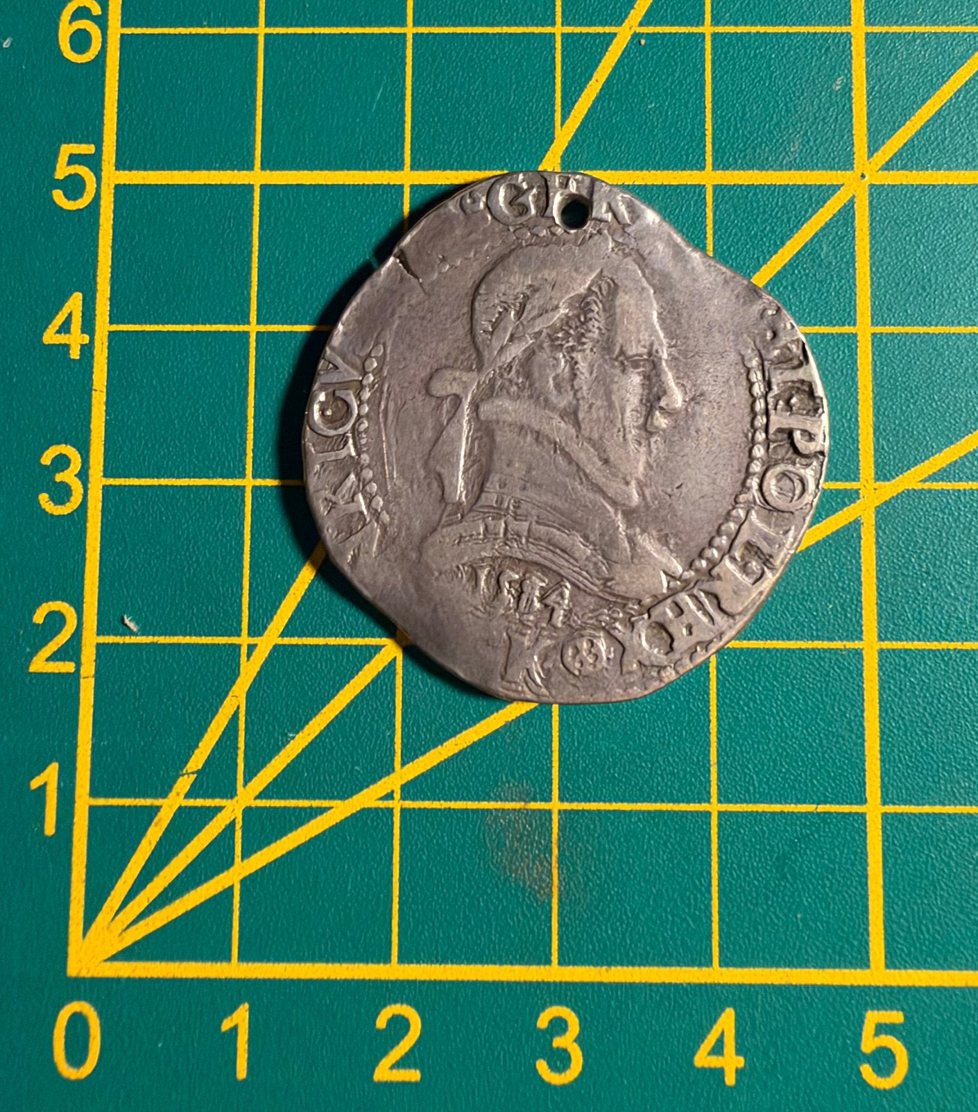 Henri III - argent - au col plat 1584, Enlèvement ou Envoi, Argent