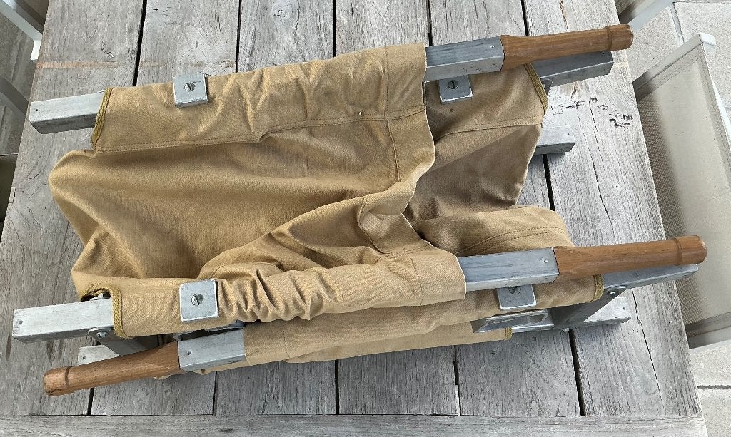 US WWII WO2 reenactors plooi brancard airborne, Collections, Enlèvement ou Envoi