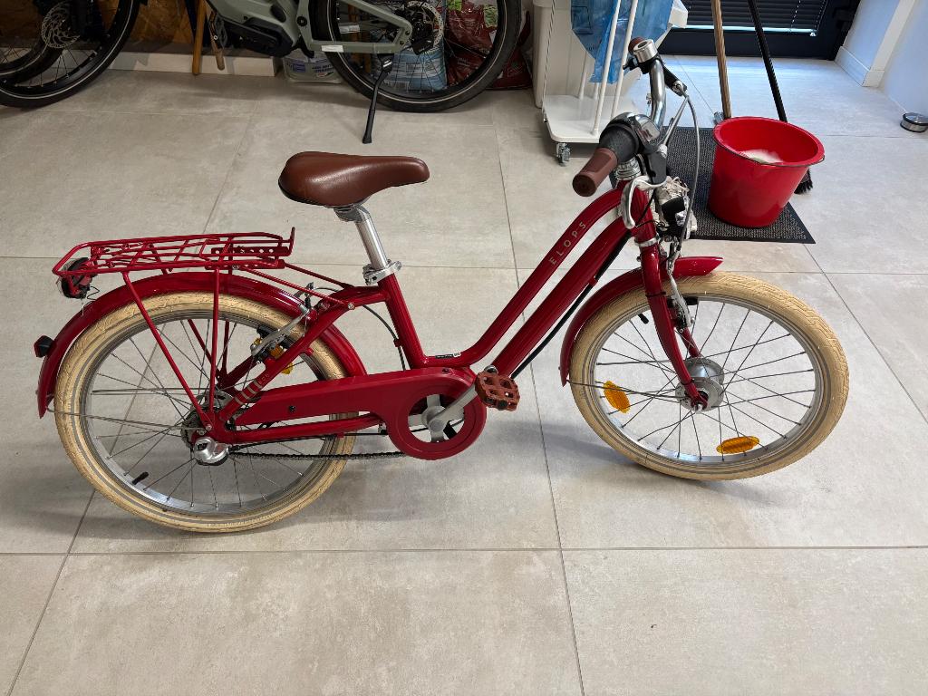 Btwin elops fiets meisje 20inch 6-9jr, B-twin, Vitesses, Frein à rétropédalage, Comme neuf