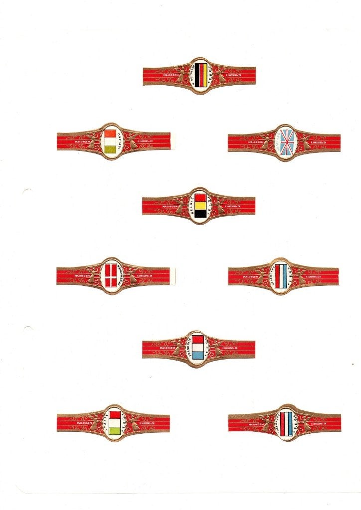 DRAPEAUX ET BANDES DE CIGARES JANSSENS, Enlèvement ou Envoi, Neuf, Bagues de cigare