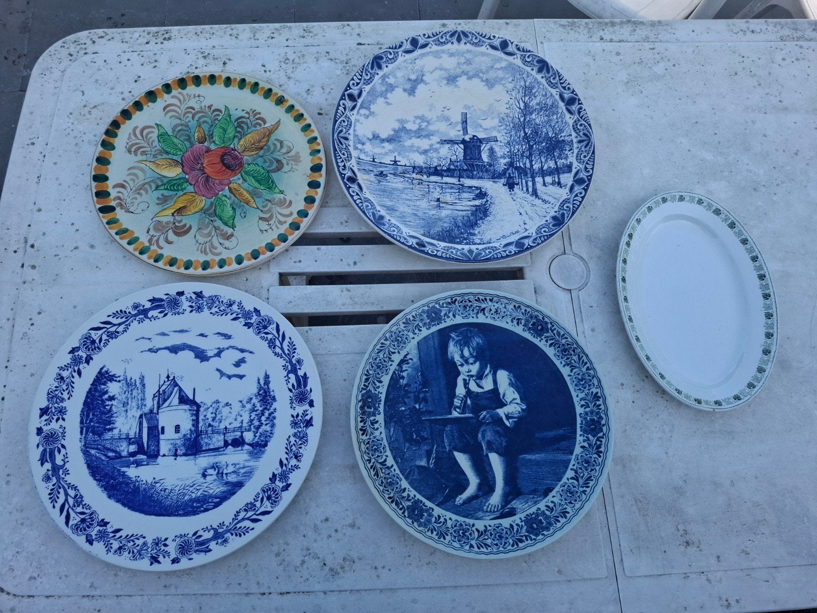 Assiettes décoratives (Delfts, Bequet, Boch), Antiek en Kunst, Ophalen of Verzenden