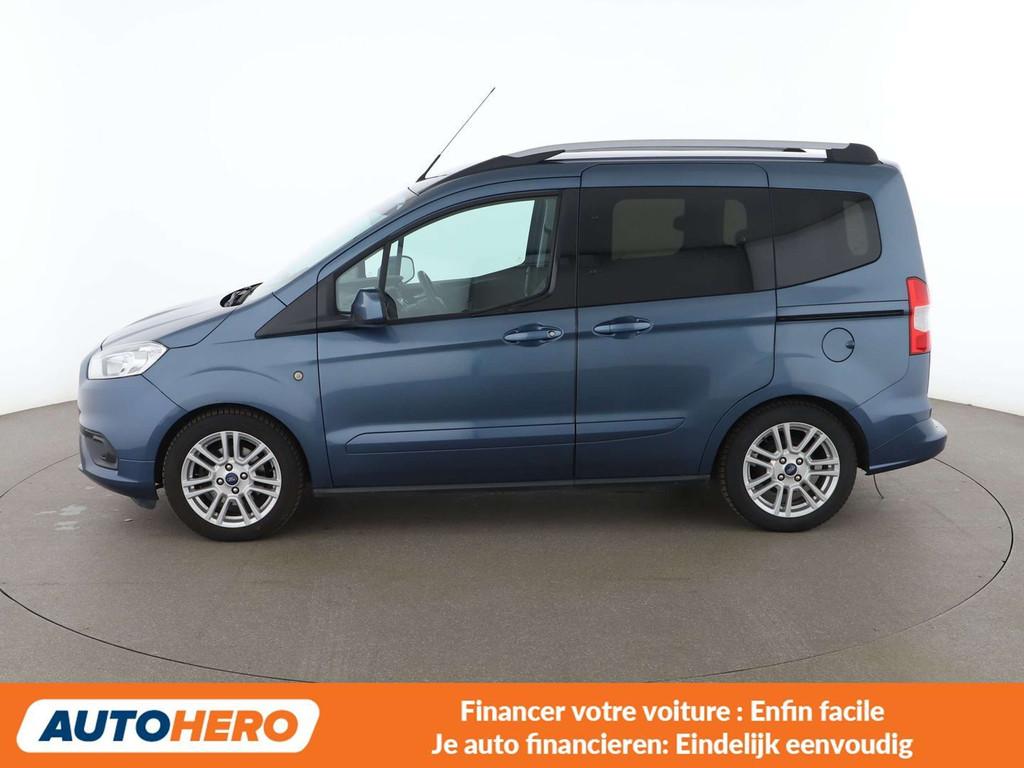 Ford Tourneo 1.0 EcoBoost Titanium (bj 2019), Auto's, Ford, Voorwielaandrijving, Stof, Blauw, Overige carrosserie