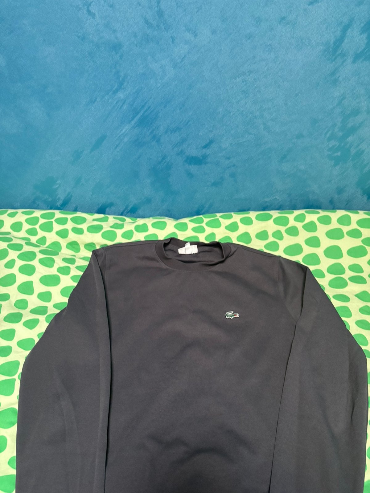 Sweat Lacoste col rond noir - Taille M (État neuf, Enlèvement, Comme neuf, Noir