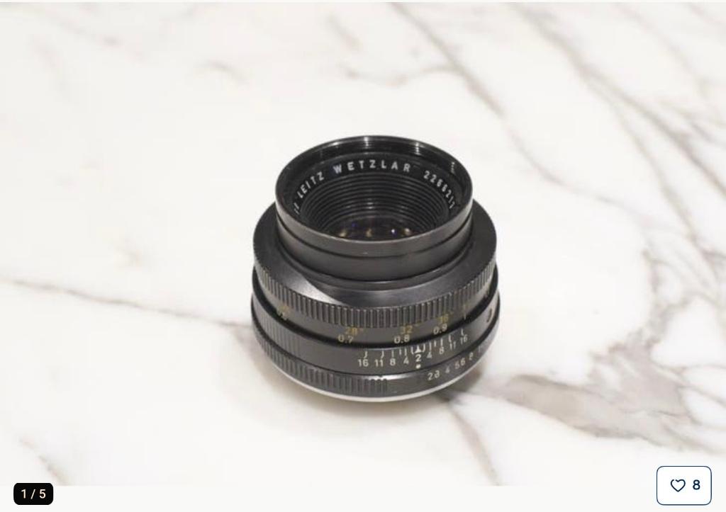 Leica Summicron R 50mm/ f2.0 1 cam, Ophalen of Verzenden, 1980 tot heden, Lens of Lenzen