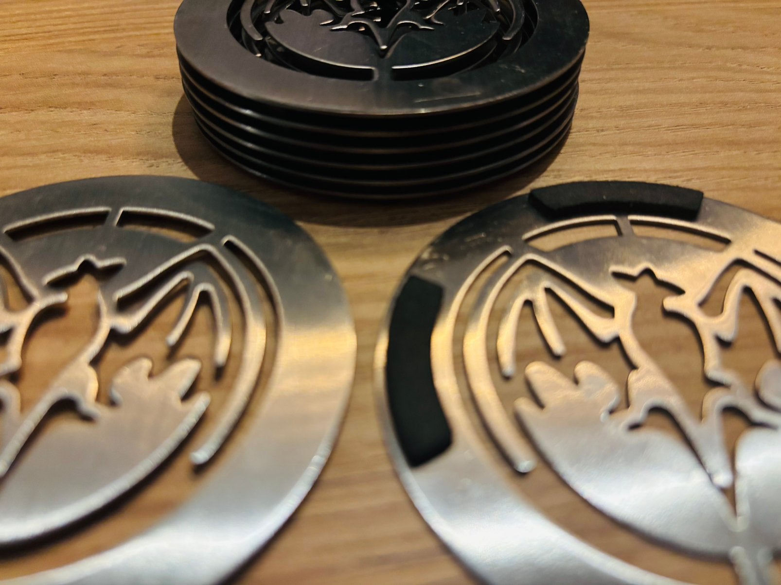 Sous-verres en verre, Enlèvement ou Envoi, Sous-verre, Comme neuf, Antidérapant