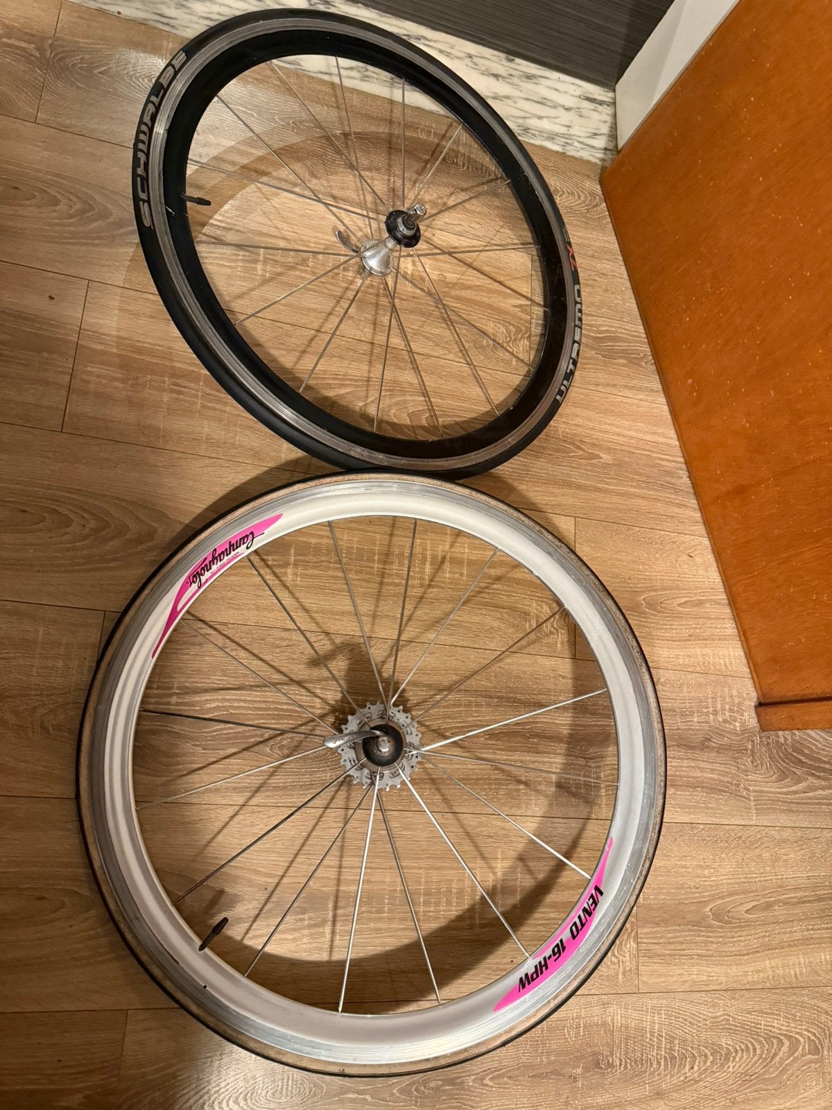 Paire de roues Vintage Campagnolo Vento 16-HPW — lire descri, Enlèvement ou Envoi, Utilisé, Aluminium, Racefiets
