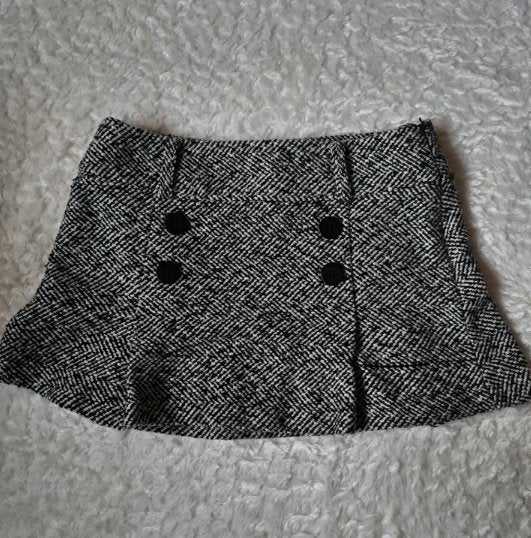 Minirok in tweed - Maat 40 - C&A - Wol, Kleding | Dames, Rokken, Maat 38/40 (M), Zwart, Ophalen of Verzenden, Zo goed als nieuw