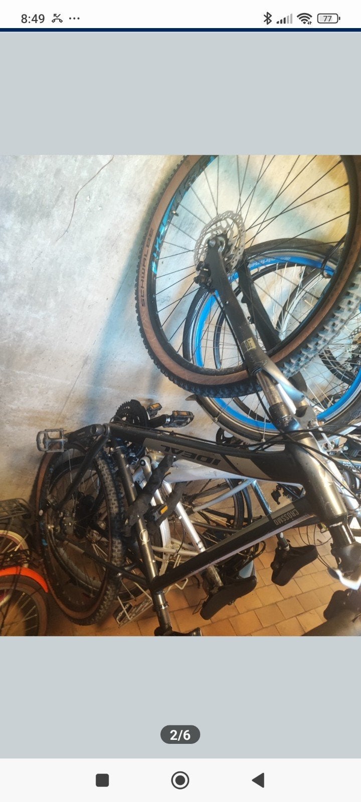 Mountainbike goeie staat, Enlèvement