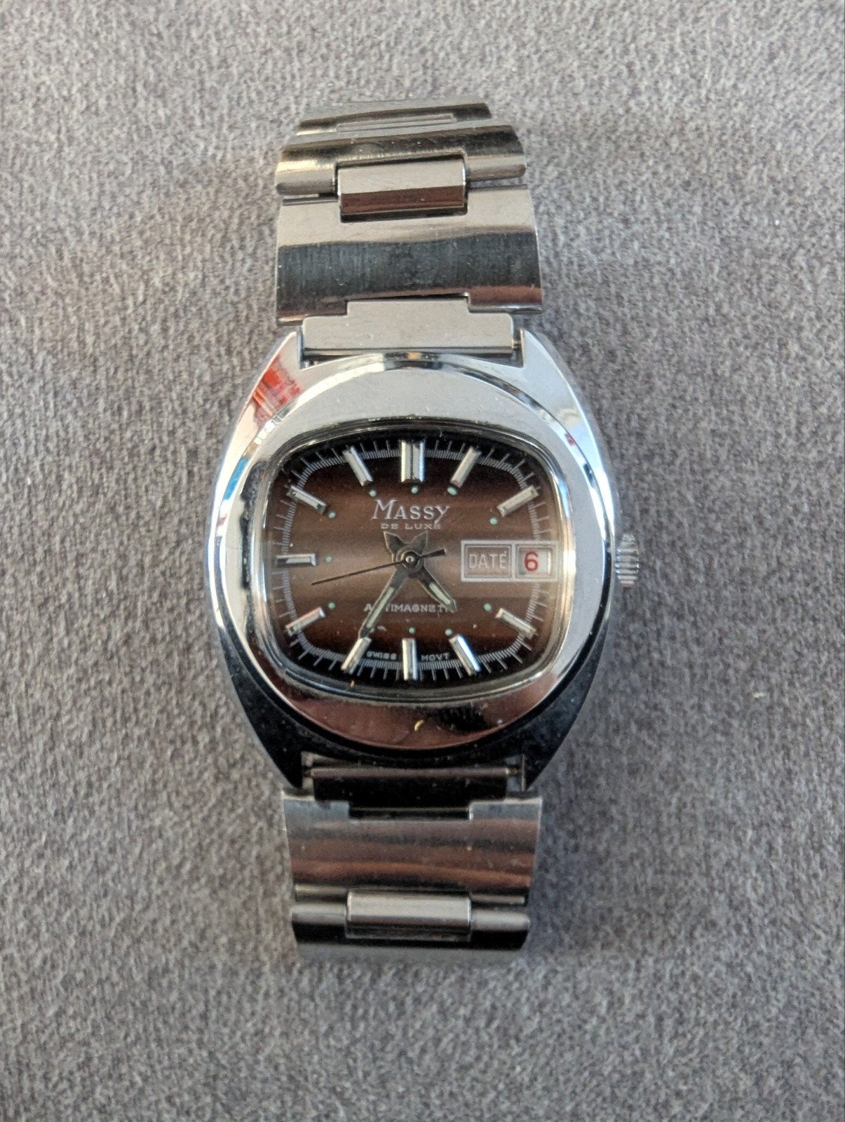 montre automatique vintage Massy de luxe, Enlèvement ou Envoi