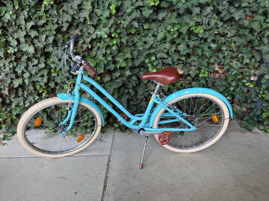 B’Twin Elops 500 (blauw, kinderfiets, 24 inch), Fietsen en Brommers, Fietsen | Meisjes, Ophalen, 24 inch, Velgrem, Versnellingen