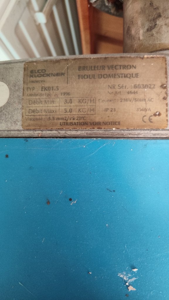 Mazoutbrander elco ek01'5, Ophalen, Gebruikt, Ouder dan 10 jaar