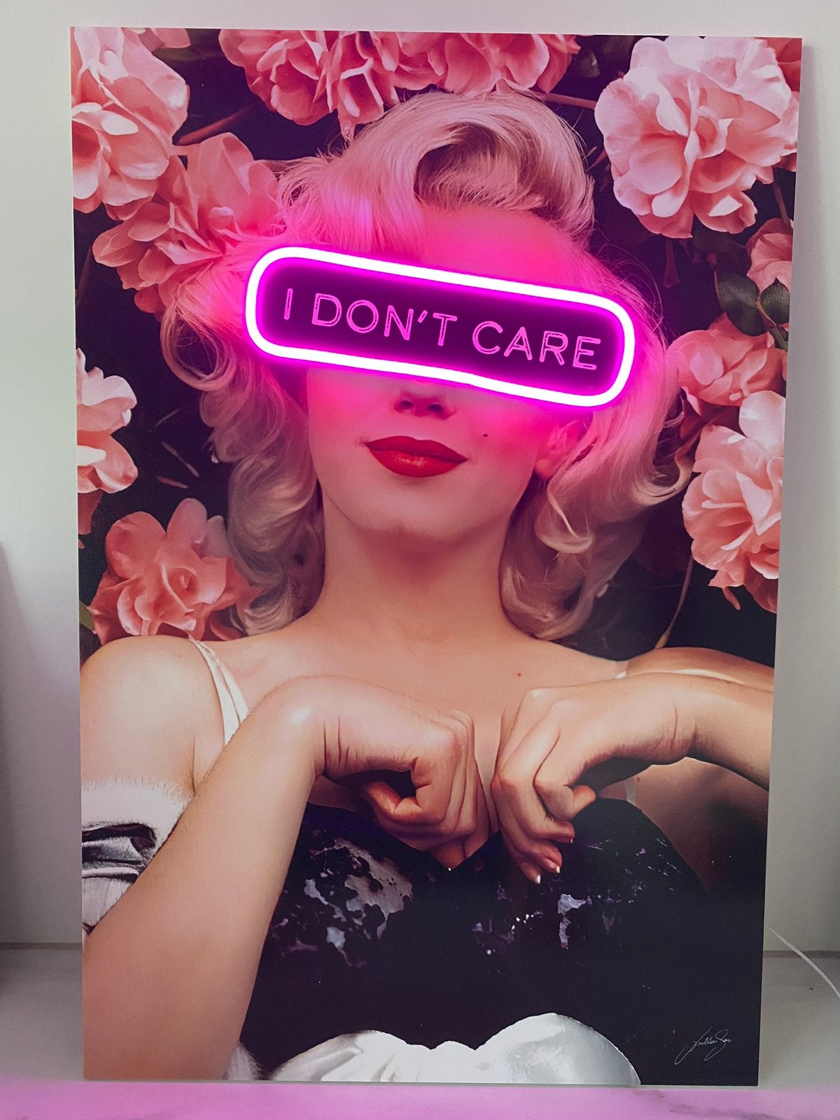 LED Mansion Marilyn Monroe LED Pop Art — Édition limitée, Antiquités & Art, Enlèvement ou Envoi